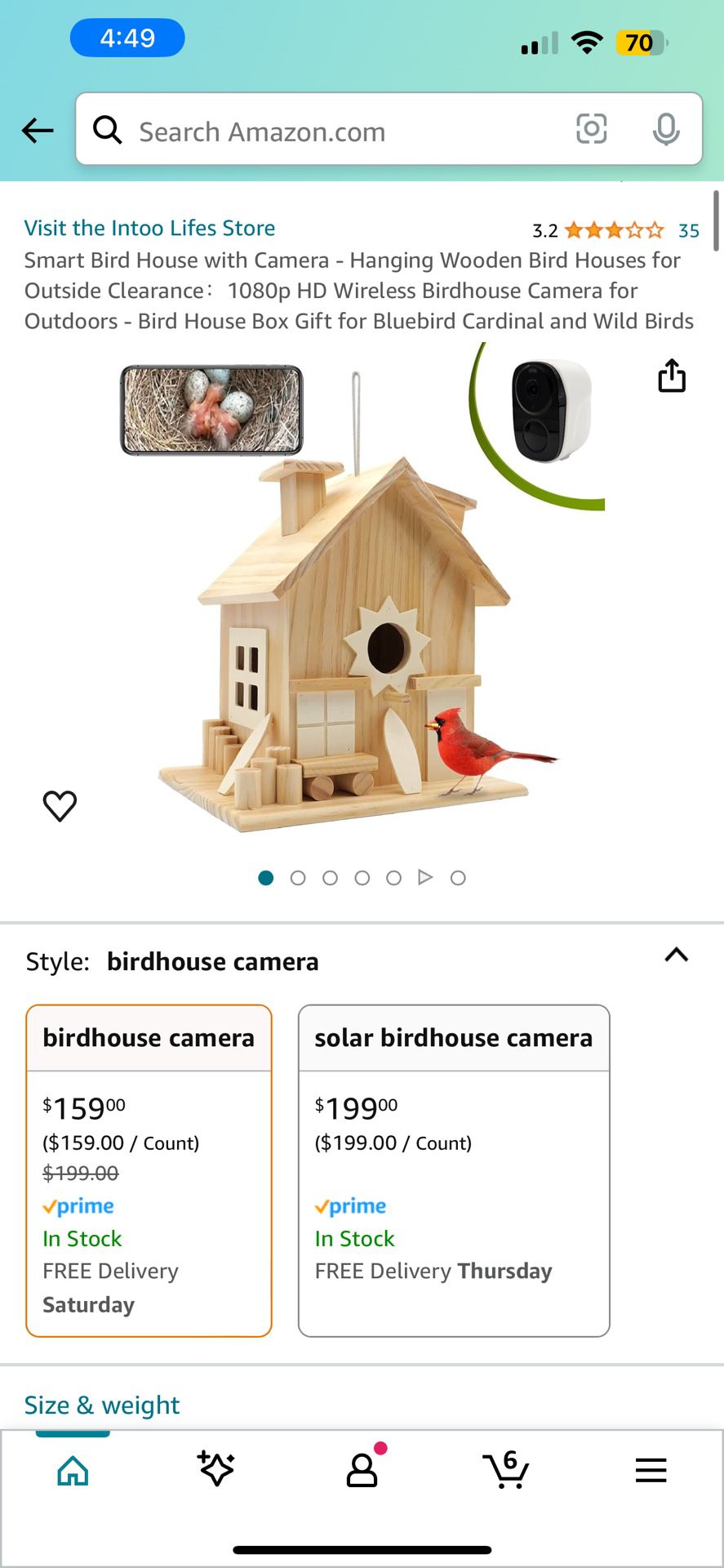 Bird House with camera 