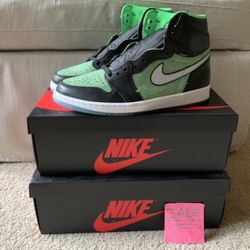 Jordan 1 zen green size 10 & 12 