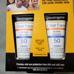 Neutrogena Clear Face Sunscreen 2-Pack 