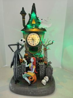 Nightmare Before Christmas Animated Clock with Lights and Sound