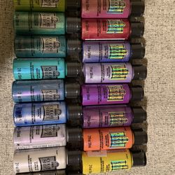 17 Folk art color shift bundle of paint