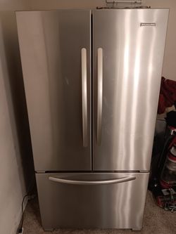 Stainless Steel Kitchenaid Refrigerator 
