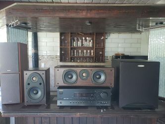 Sounds systems received and speaker and subwoofer