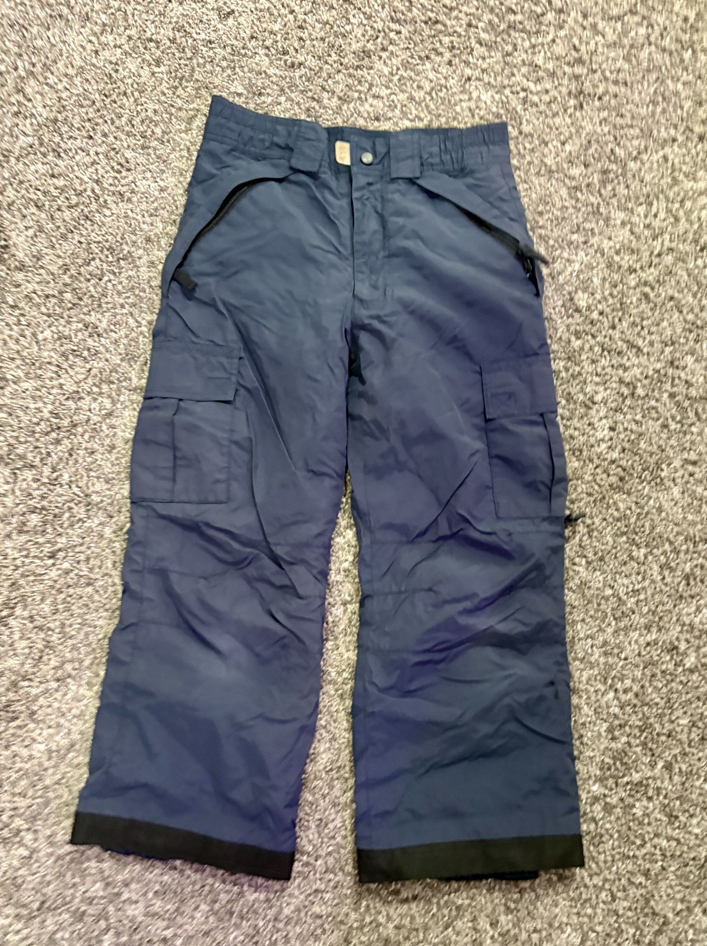 Youth Navy Blue Snow Pants (size 8)