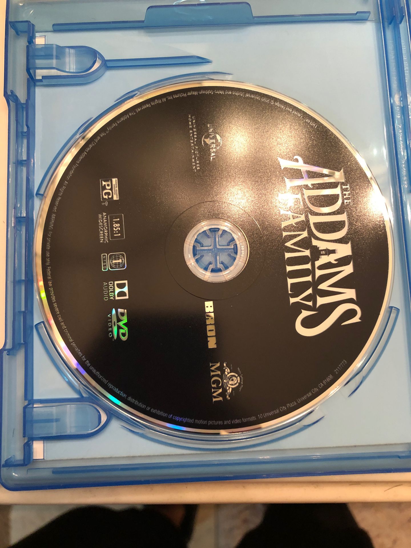 Adams family movie DVD only