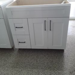 36 Inches  Bathroom vanities. Prices  Varies 