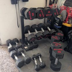 ETHOS Rubber Hex Dumbells 