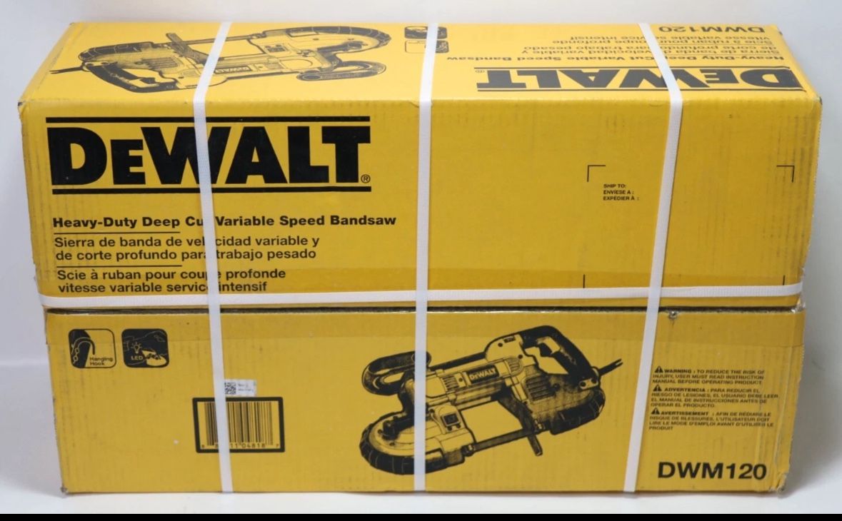 DeWALT DWM120 120V 10 Amp Heavy Duty Deep Cut Corded Variable Speed Bandsaw NEW!