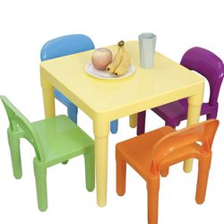 Kids Plastic Table and Chairs