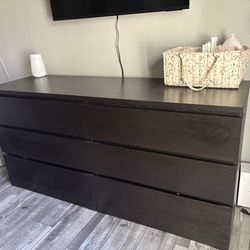 Espresso 6 Drawer Dresser