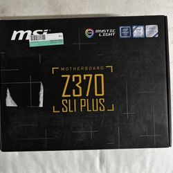 Msi Z370 Sli  Plus  Motherboard 