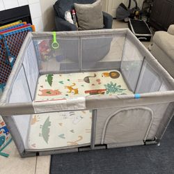 Baby Playpen with Mat