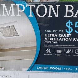 Hampton Bay Ultra Quiet Ventilation Fan For Bathroom