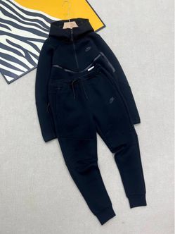Nike Tech Fleece Full Tracksuit Set Black