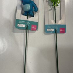 Daiso Monsters Inc Garden Picks Set Of 2 New