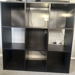 Black 11”, 9 Cube Organizer Shelf