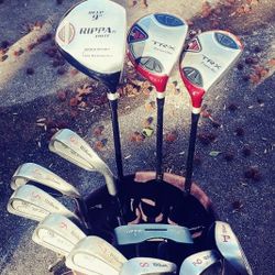 Complete Set Of Golf Clubs Including Everything.