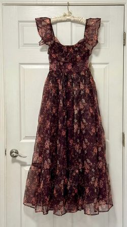 Altar’d State Floral Print Tiered Ruffle Maxi Dress
