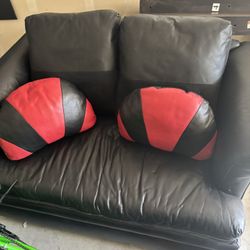 Black Leather Couch