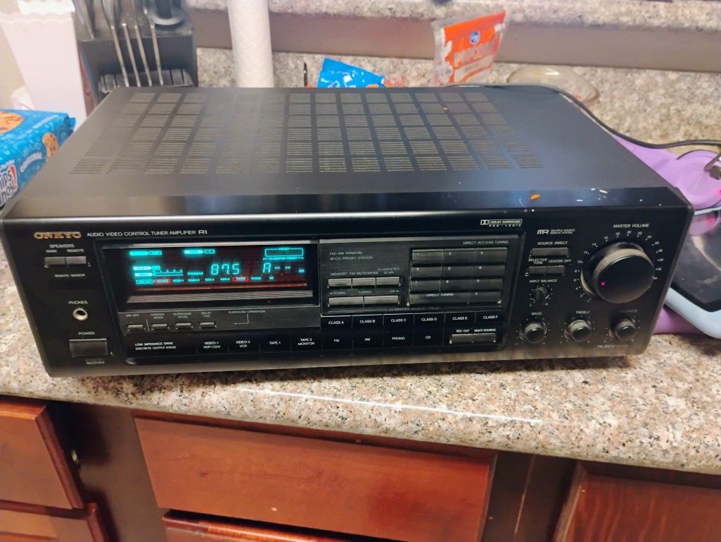 Onkyo TX-SV303PRO Home Theater Audio Video Control Tuner Amplifier In Black