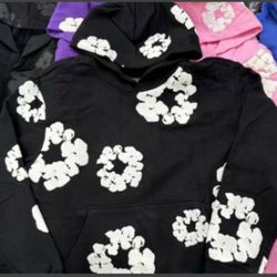 Black Denim Hoodie Size XL (FREE SHIPPING USA ONLY)