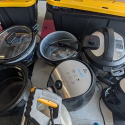 Several Crock Pots