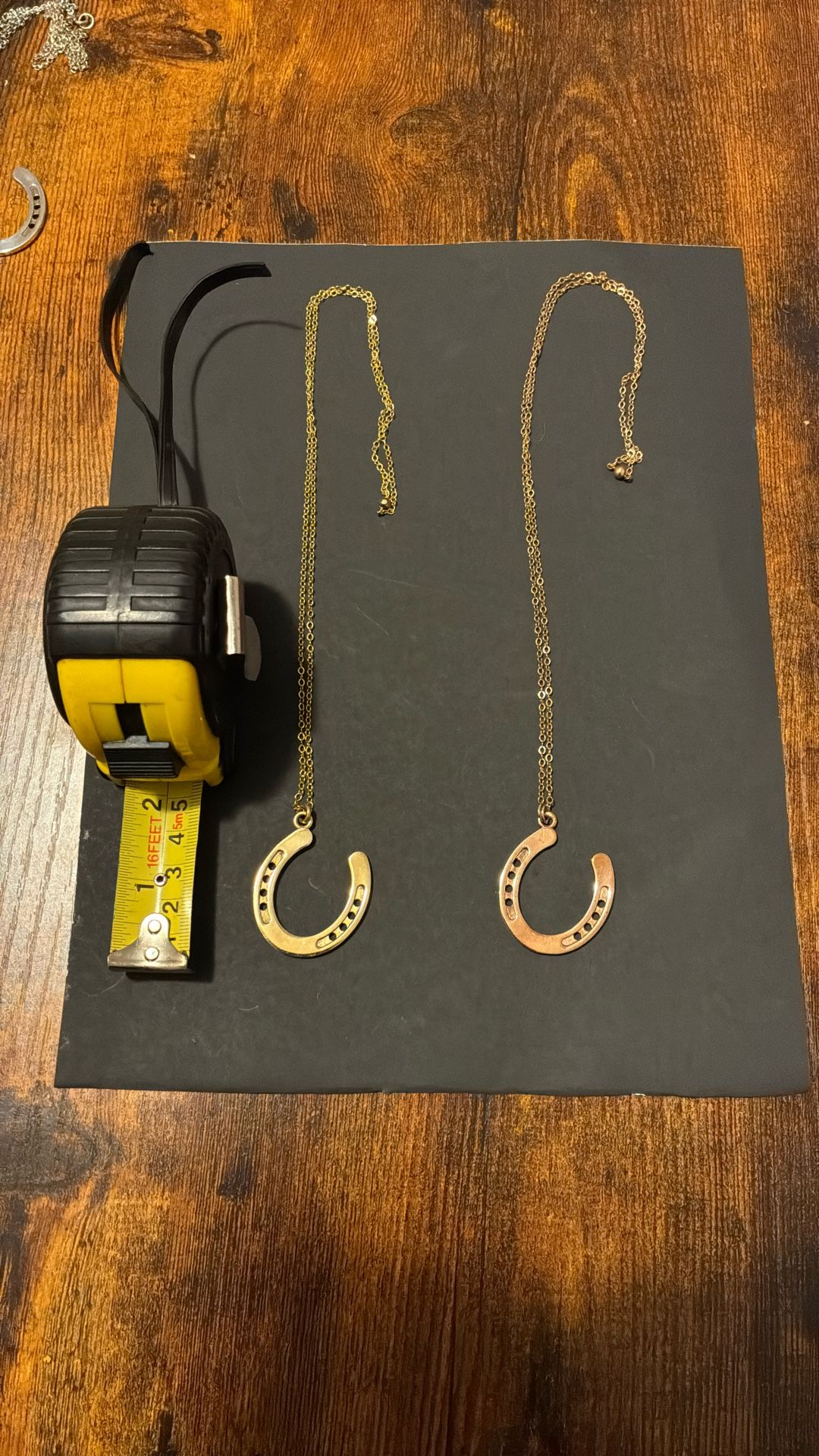 Bronze horseshoe Pendant Necklace