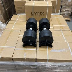 ( BRAND NEW IN BOX ) Pair Of 80lb Adjustable Dumbbells - Click On My Profile For More Gym Equipment 