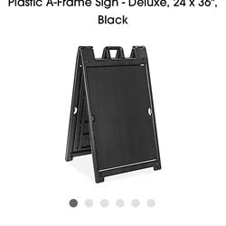 A•Frame Sidewalk sign 36”x24” (black)