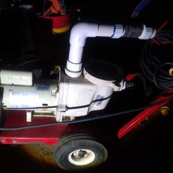 Portable Pool Pump With Dolly