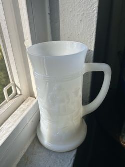 Two Milk Glass Mugs