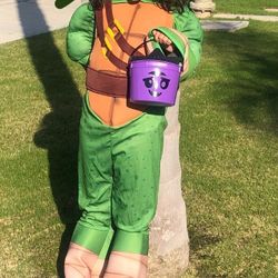 Teenage Mutant Ninja Turtles Deluxe Costume (5piece) From Spirit. Vinyl Mask.  Kids Large.  Shell You Fill. Knee Pads.  Sell As Set.  Paid Over $60+