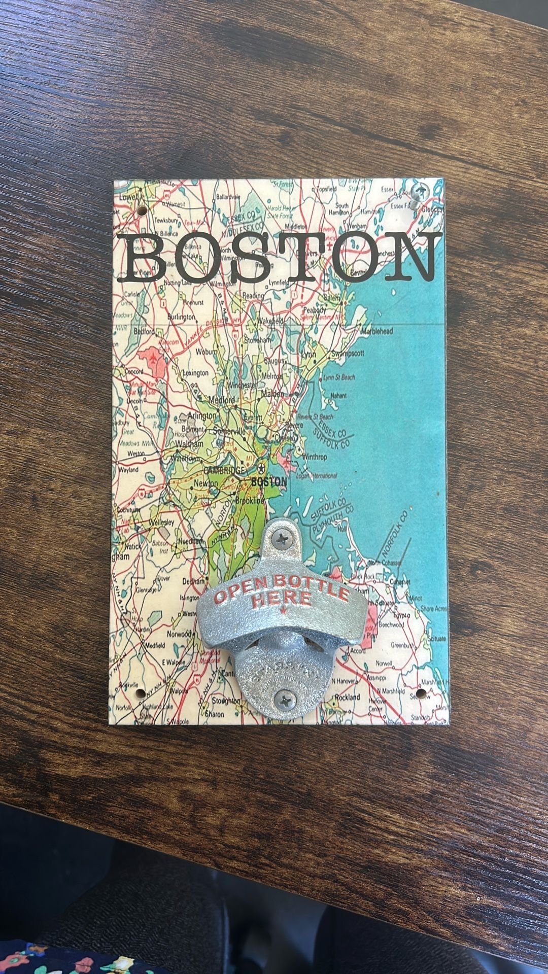 Boston Map Bottle Opener 