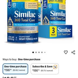 Similac 360 Total Care Baby Formula 