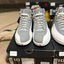 Jordan 12 Cool Grey (2012) Sz 10 & Sz 10.5 DS