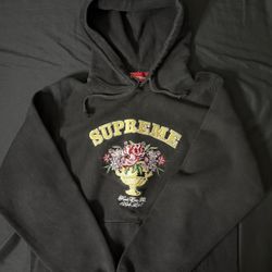 Supreme  F Em’ All Flower Bouquet Black Hoodie Sweatshirt