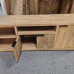 Oak Finish TV Stand (60")
