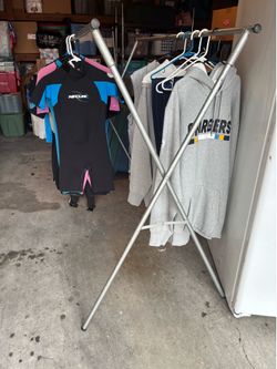 Collapsible Clothing Rack for swap meet or laundry room