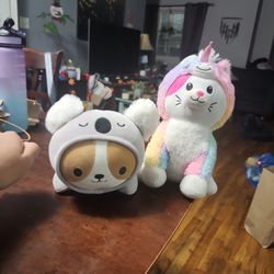 Animals In Clothes 2 Pack Plush Bundle