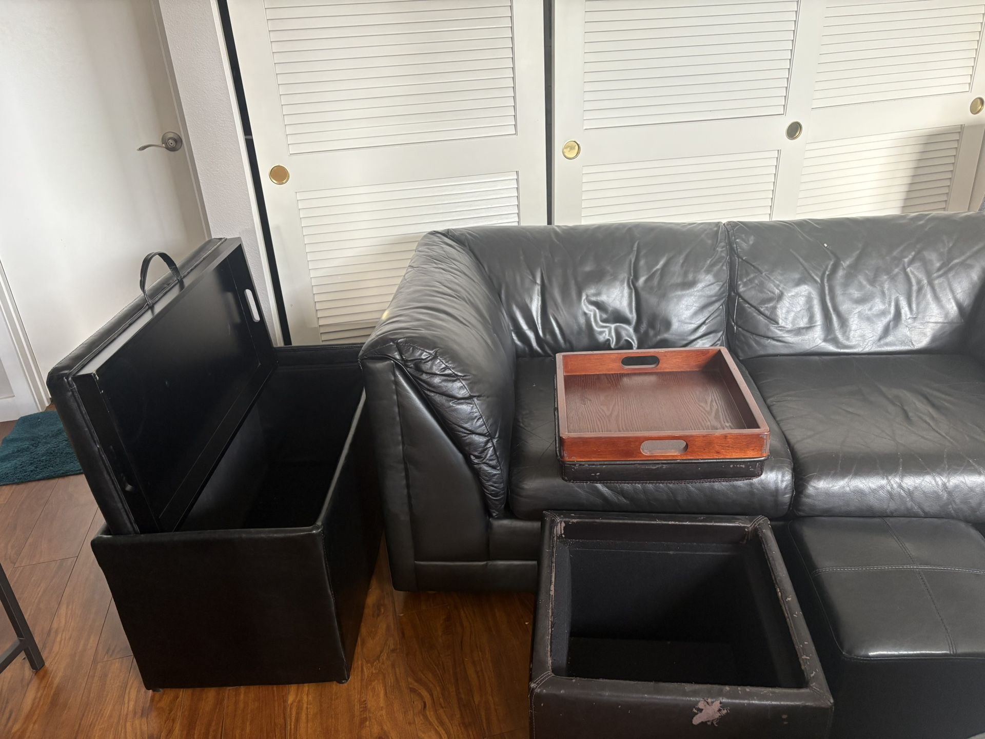 Love Seat Sofa With Storage Ottoman