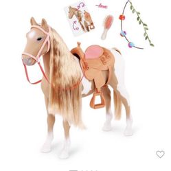 Our Generation Palomino Hair Play Horse Accessory Set for 18" Dolls