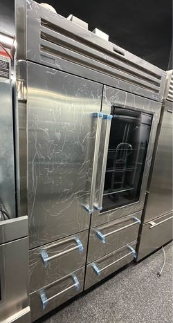 Sub Zero Pro Stainless Steel Built in 48” Refrigerator Glass door