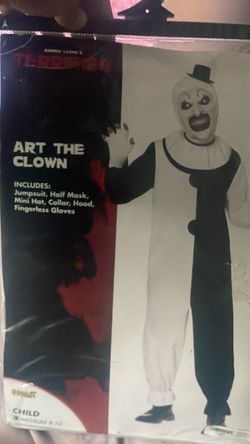 Art the clown costume size 8-10