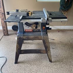Ryobi 10” Table Saw W/stand