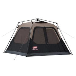 Coleman Instant Tent with 1-Minute Setup, 4-Person Tent with Pre-Attached Poles, Air Vent, & Carry Bag