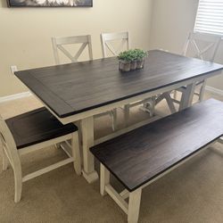 Brown And Ivory Table 