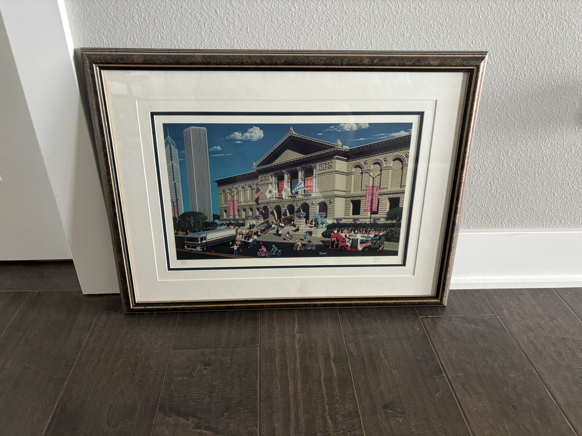 20x26 Alexander Chen The Art Institute Of Chicago Framed Glass Picture 389/695LE