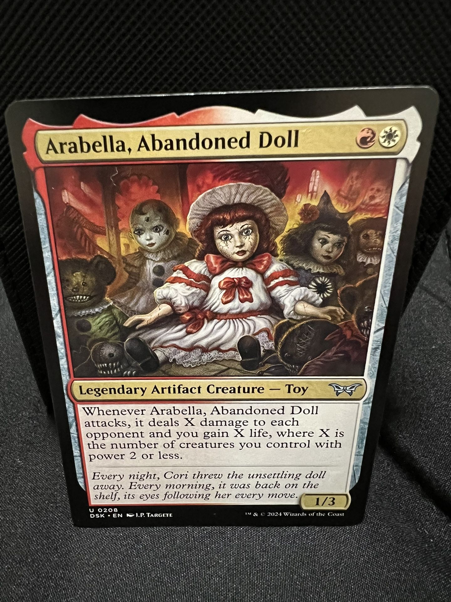 Custom PAUPER MtG Commander deck feat. Arabella, Abandoned Doll (White Red)
