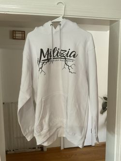Milizia luxury streetwear Zuni sportswear against all odds hoodie Size Large NEW 