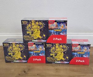 Surging Sparks Elite Trainer Box ETB and Surging Sparks Booster Bundle Pokemon Trading Card Game TCG